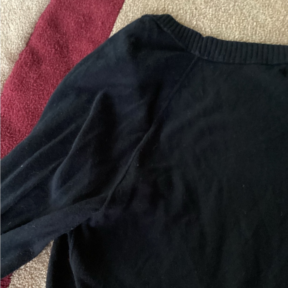 BLACK COTTON Cardigan NPLC MOSSIMO SUPPLY CO Size M/L - Picture 6 of 16